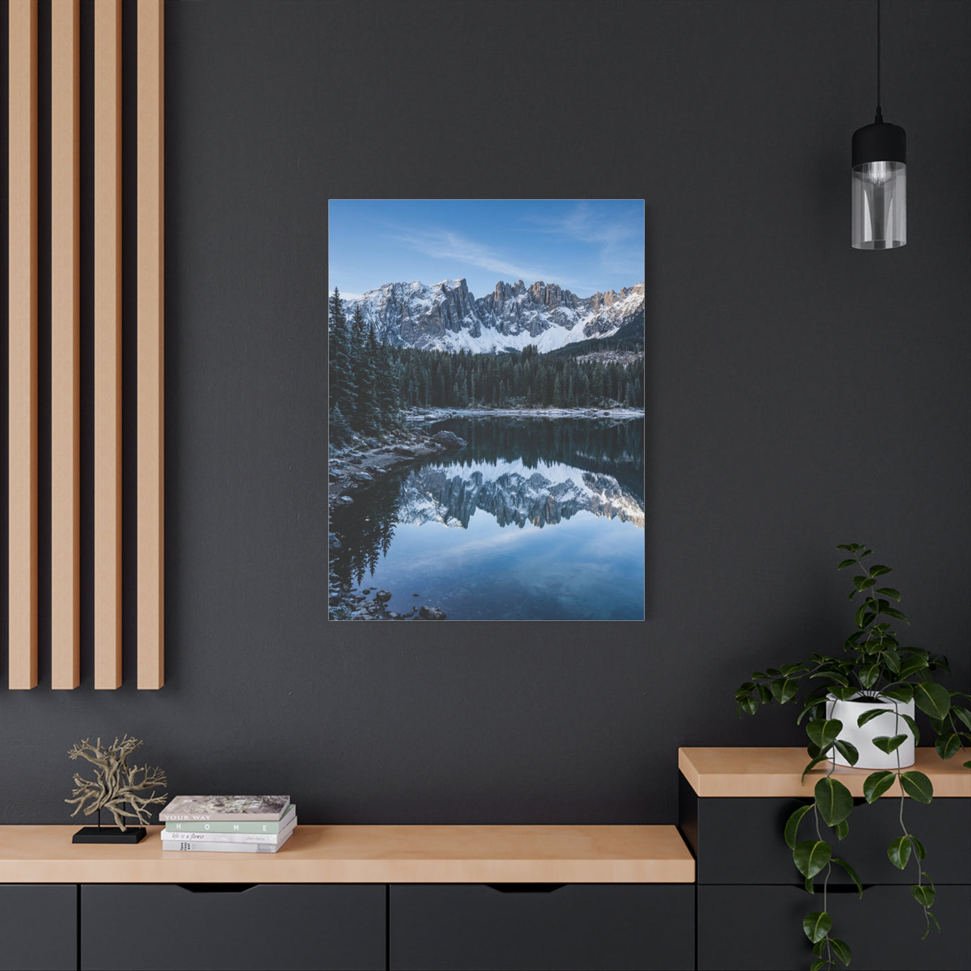 Crisp Alpine Mirror Lake Wall Art & Canvas Print