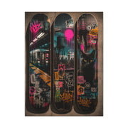 Street Culture Skateboard Deck Collection Street Wall Art & Canvas Print