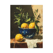 Sicilian Lemon Bowl Still Life Wall Art & Canvas Print
