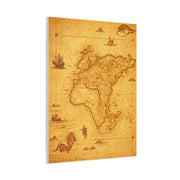 Sepia Explorer’s World Map Poster Wall Art & Canvas Prints