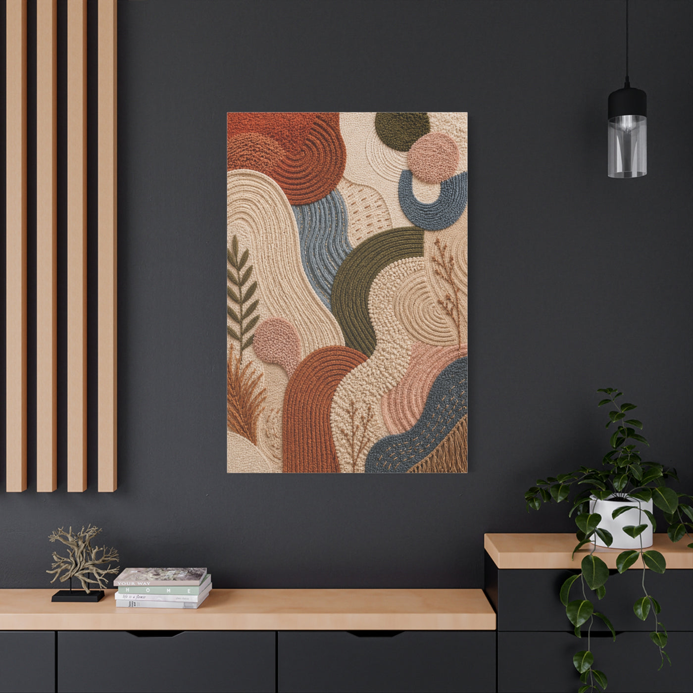 Tufted Textile Organic Abstract Wall Art & Canvas Print