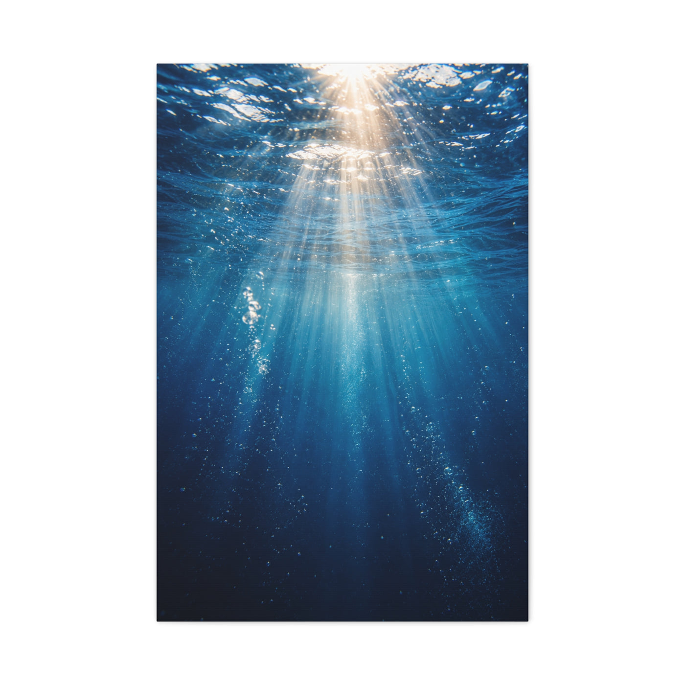 Underwater Sunlight Depth Ocean Scene Wall Art & Canvas Print