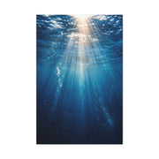 Underwater Sunlight Depth Ocean Scene Wall Art & Canvas Print
