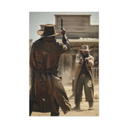 High Noon Gunslinger Duel Wall Art & Canvas Print