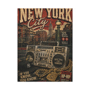 Vintage Hip Hop NYC Poster Scene Wall Art & Canvas Print