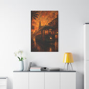 Historic Streetcar Jazz Sunset Wall Art & Canvas Print