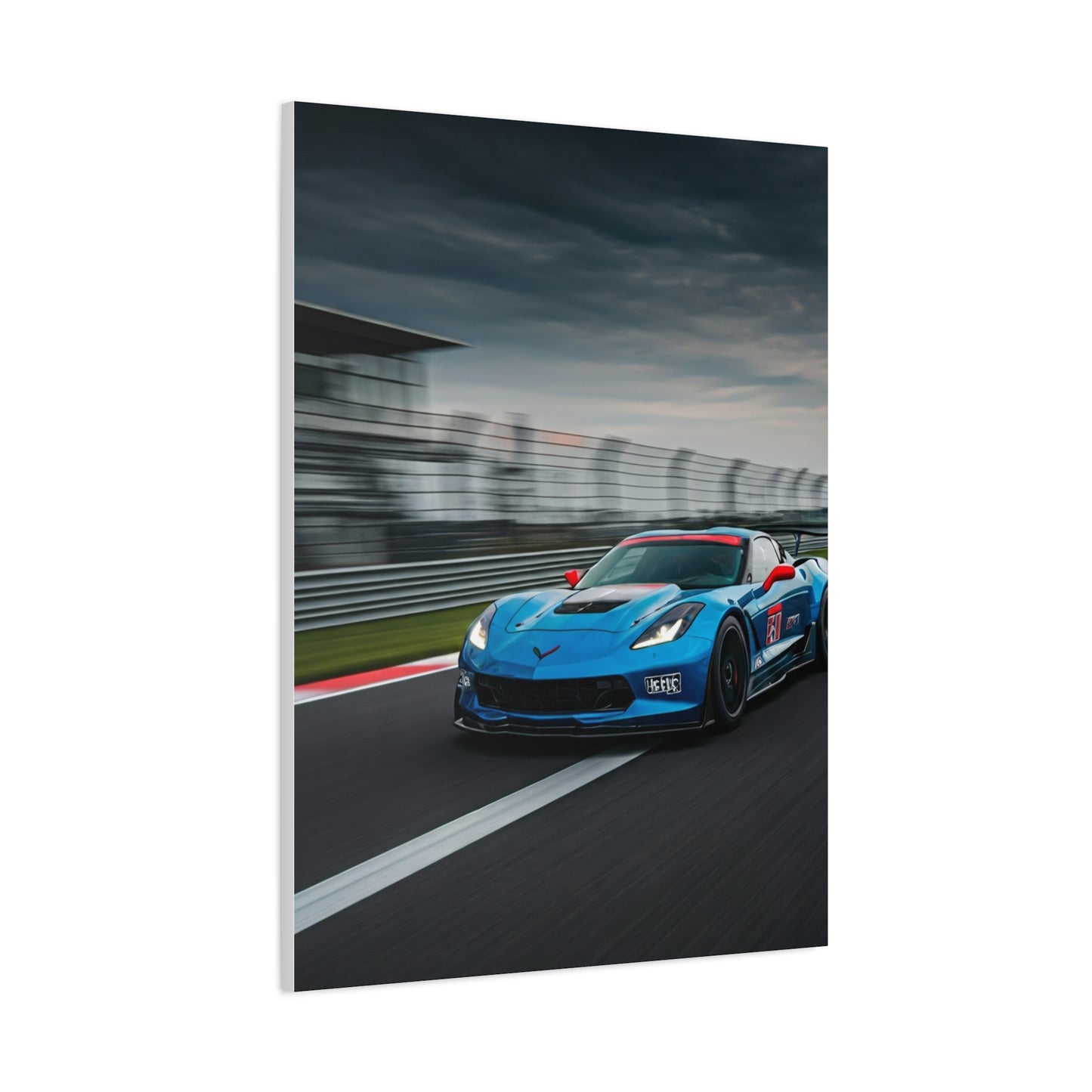 2019 Chevrolet Corvette C7 Z06 Start Finish Straight Wall Art & Canvas Prints