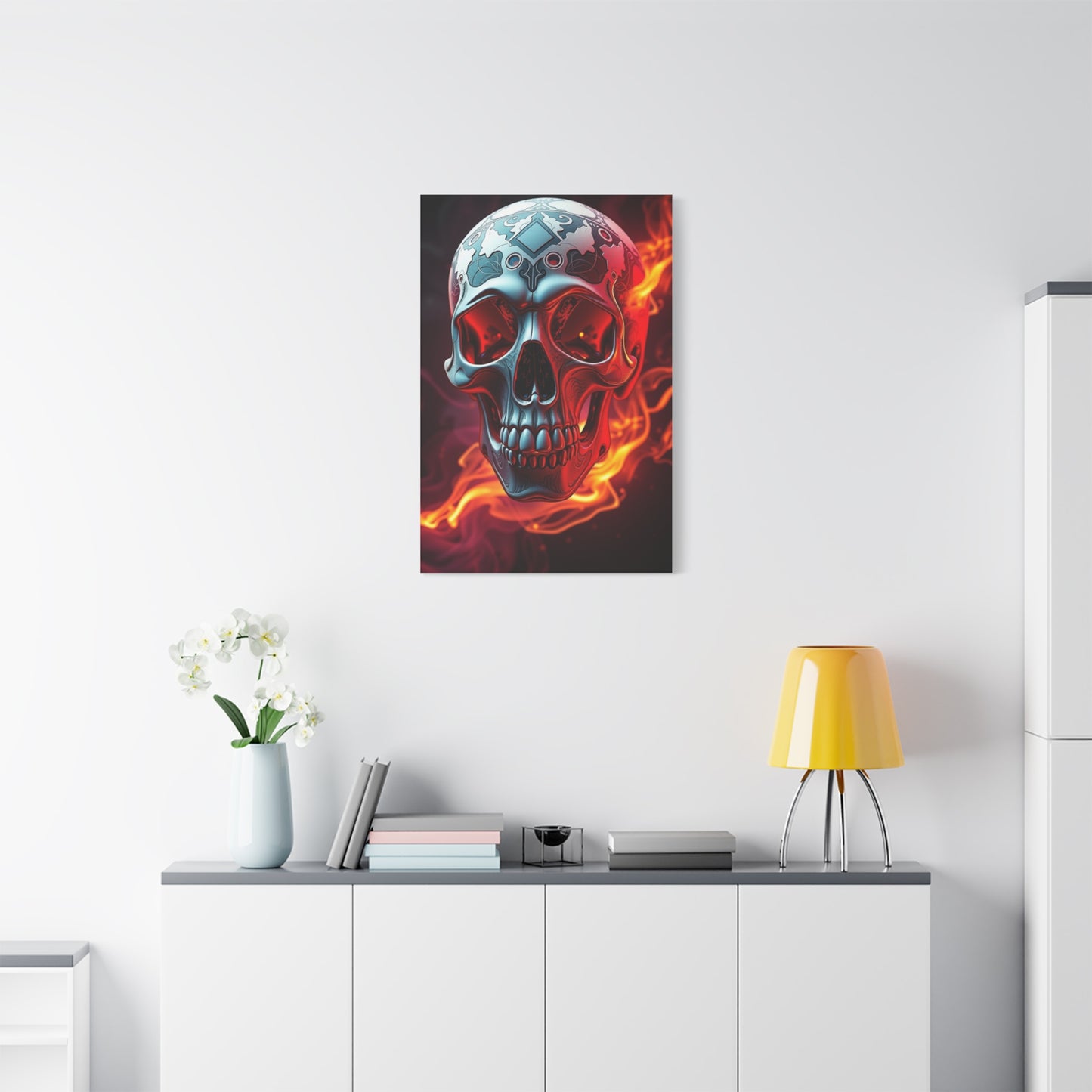 3D Trippy Skull Art By Ali Gulec Supreme Gallery Wall Art & Canvas Print