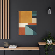 Mid Century Modern Geometric Color Block Wall Art & Canvas Print