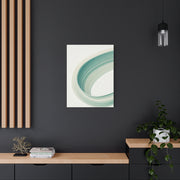 Teal Curve Minimal Abstract Wall Art & Canvas Prints