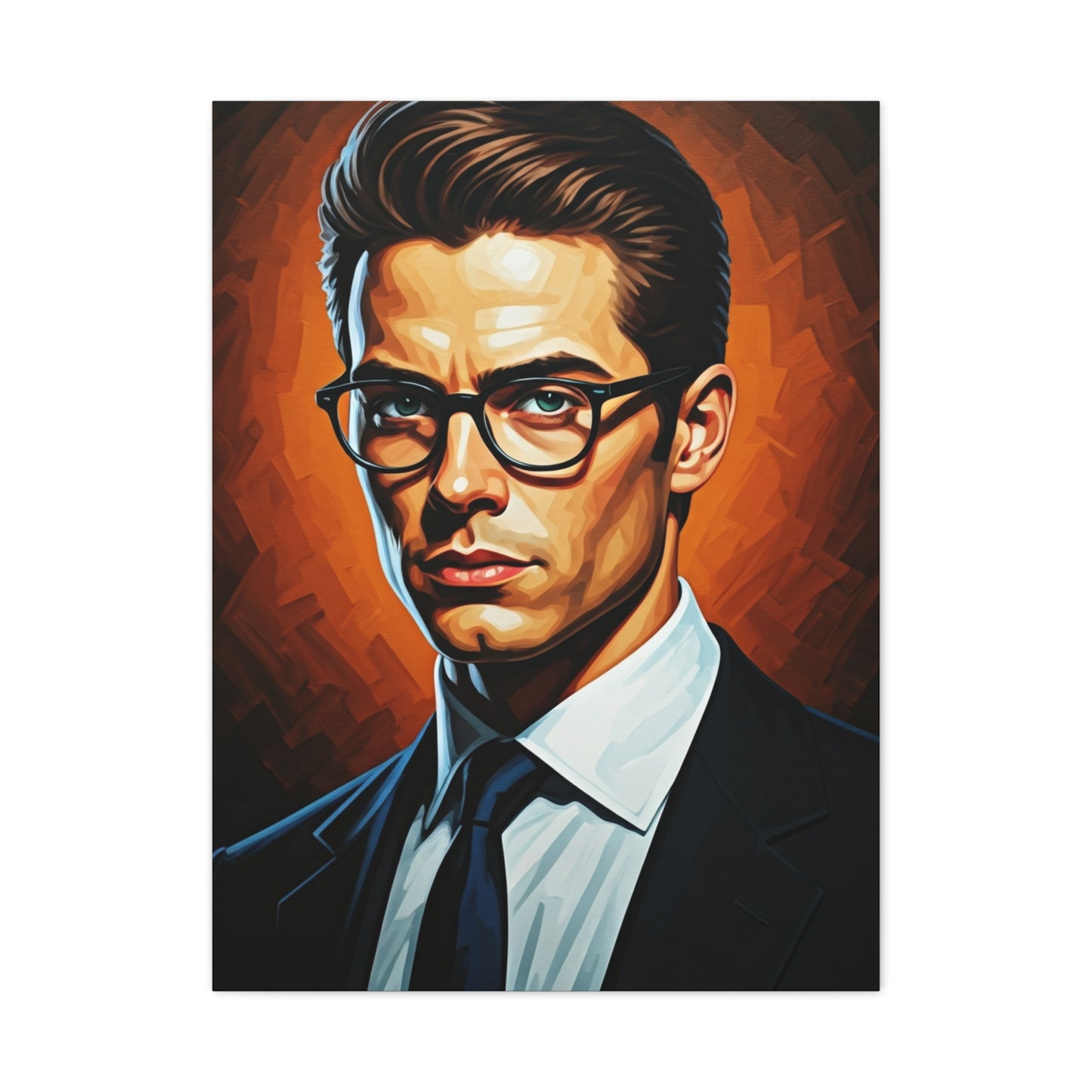 Modern Intellectual Gentleman Portrait Wall Art & Canvas Print