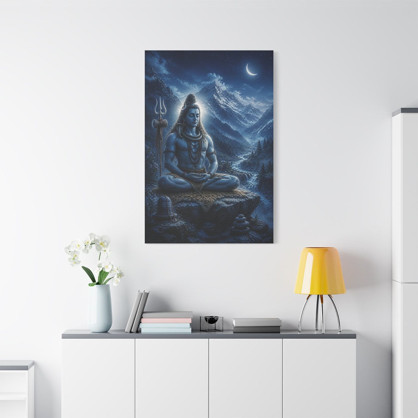 Shiva Himalayan Meditation Wall Art & Canvas Print