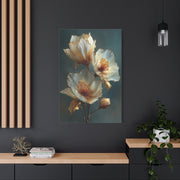 Gold-Edged Floral Elegance Wall Art & Canvas Print