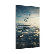 Vintage Biplane Squadron Flight Wall Art & Canvas Prints