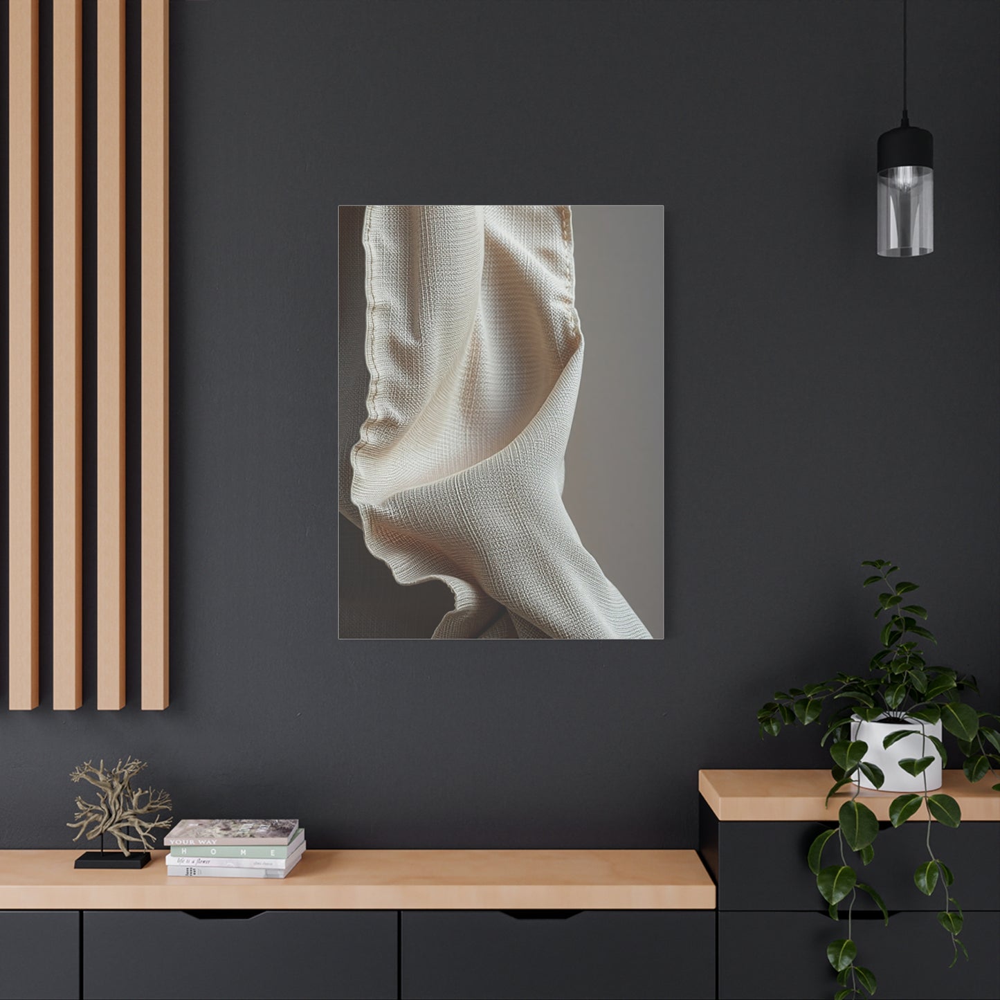 Taupe, Linen, and Gray Art Supreme Canvas Wall Art & Canvas Print