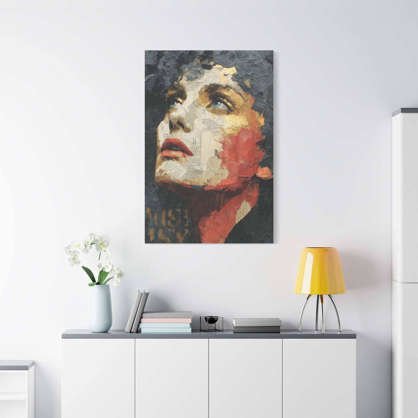 Editorial Collage Female Portrait Wall Art & Canvas Print