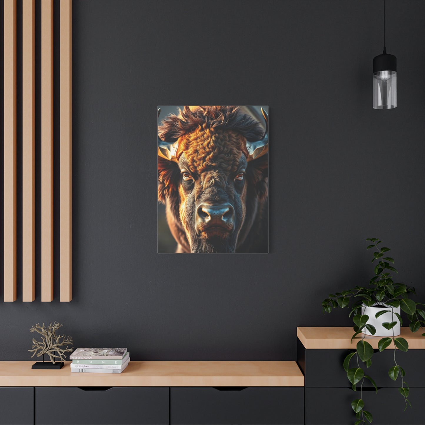Bison Majesty Canvas Wall Art & Canvas Print