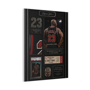 Michael Jordan Championship Memorabilia Sports Wall Art & Canvas Print