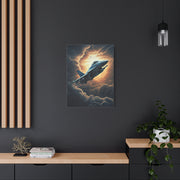 Sunset lone Aircraft Sky Wall Art & Canvas Prints .