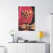 Disco Heart Cocktail Romance Scene Wall Art & Canvas Print