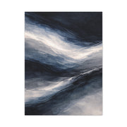 Navy Mist Horizon Abstraction Wall Art & Canvas Print