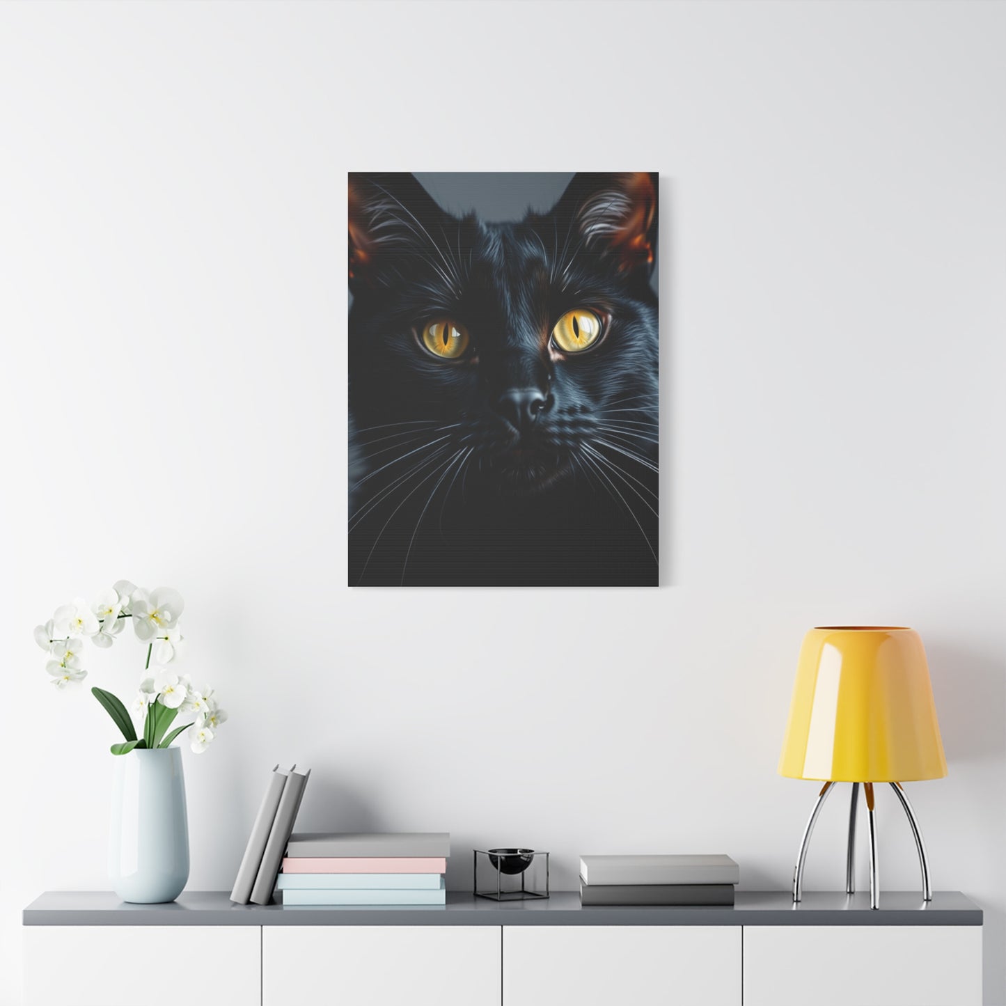 Supreme Black Cat Art Beautiful Collection Wall Art & Canvas Print