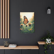 Monarch Butterfly On Wildflower Bloom Wall Art & Canvas Prints