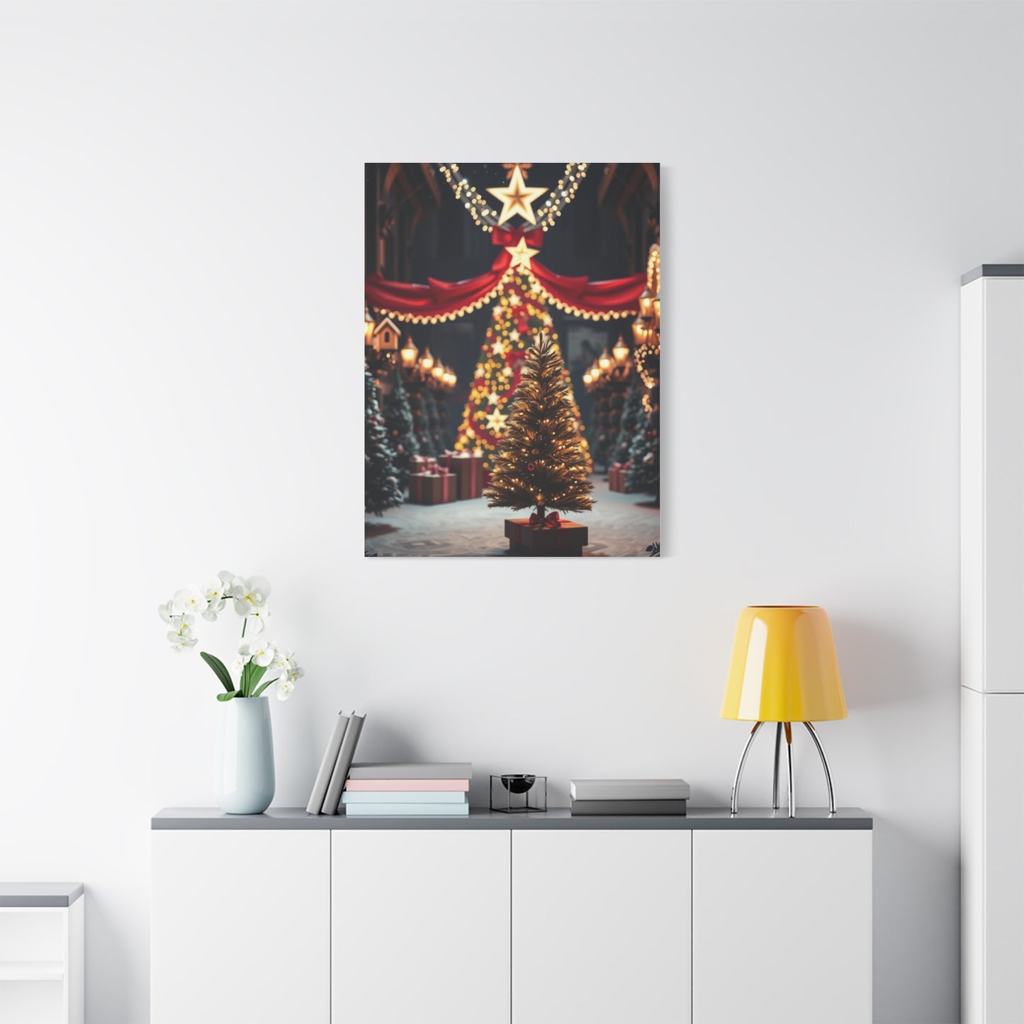 Black Christmas Art Refined Canvas Wall Art & Canvas Print