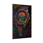 Now Is All Graffiti Watch Street Wall Art & Canvas Print