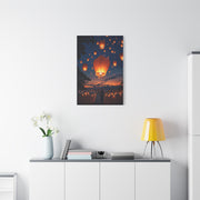 Floating Lanterns at Dusk Wall Art & Canvas Prints