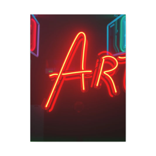 Neon Art Premium Canvas 17 Wall Art & Canvas Print