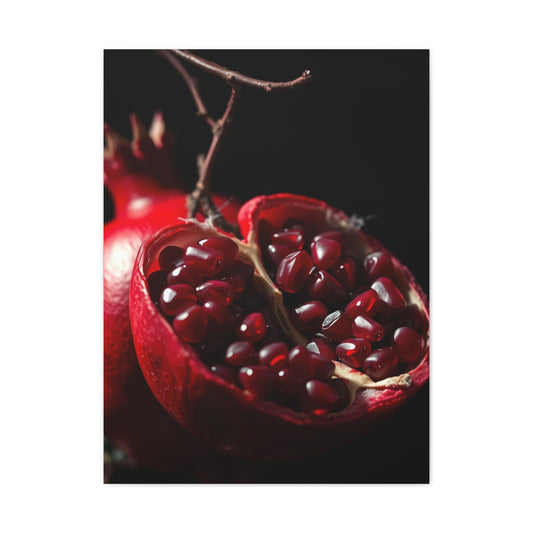 Supreme Pomegranate Noir Wall Art Beautiful Collection Wall Art & Canvas Print
