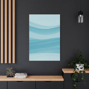 Serene Blue Wave Flow Wall Art & Canvas Prints
