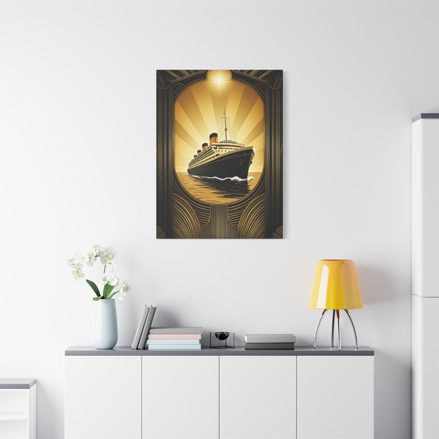 Golden Voyage Art Deco Cruise Wall Art & Canvas Prints
