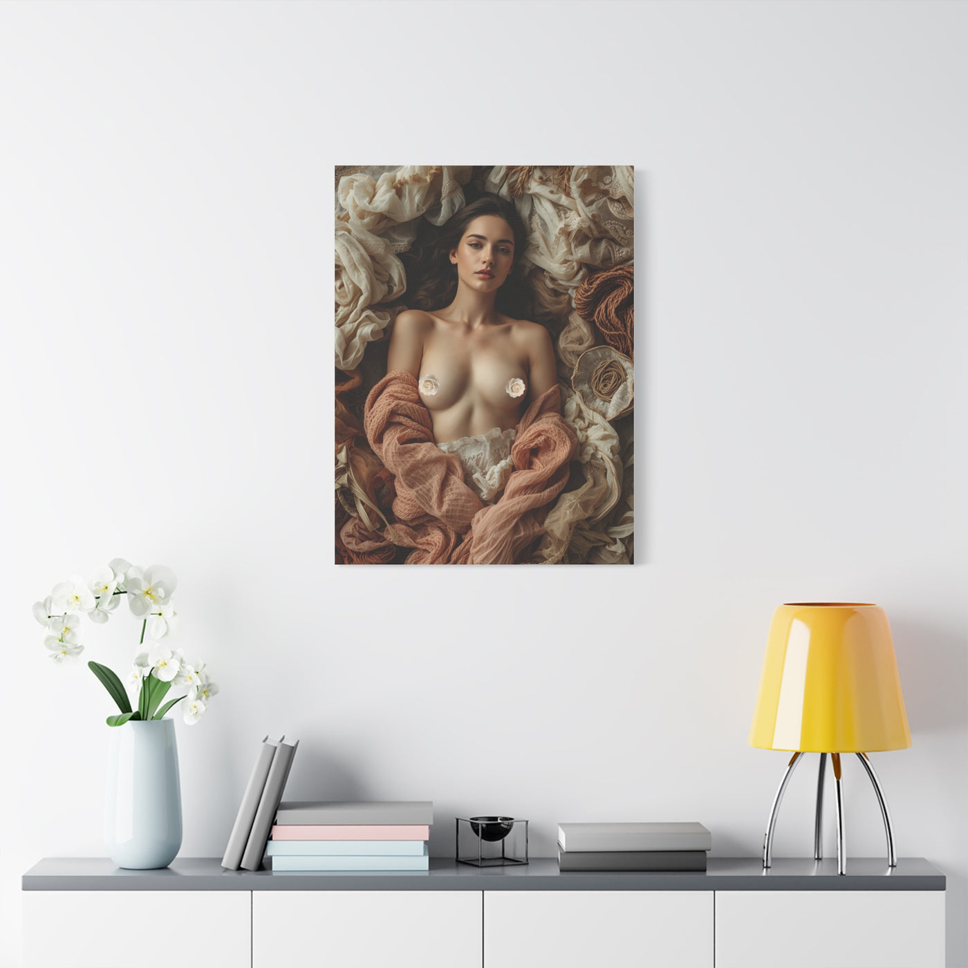 Soft Textile Nude Still Life Wall Art & Canvas Print