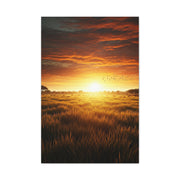 Sunrise Over Wild Grasslands Wall Art & Canvas Prints