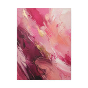 Pink Abstract Expressionist Brushstroke Wall Art & Canvas Print