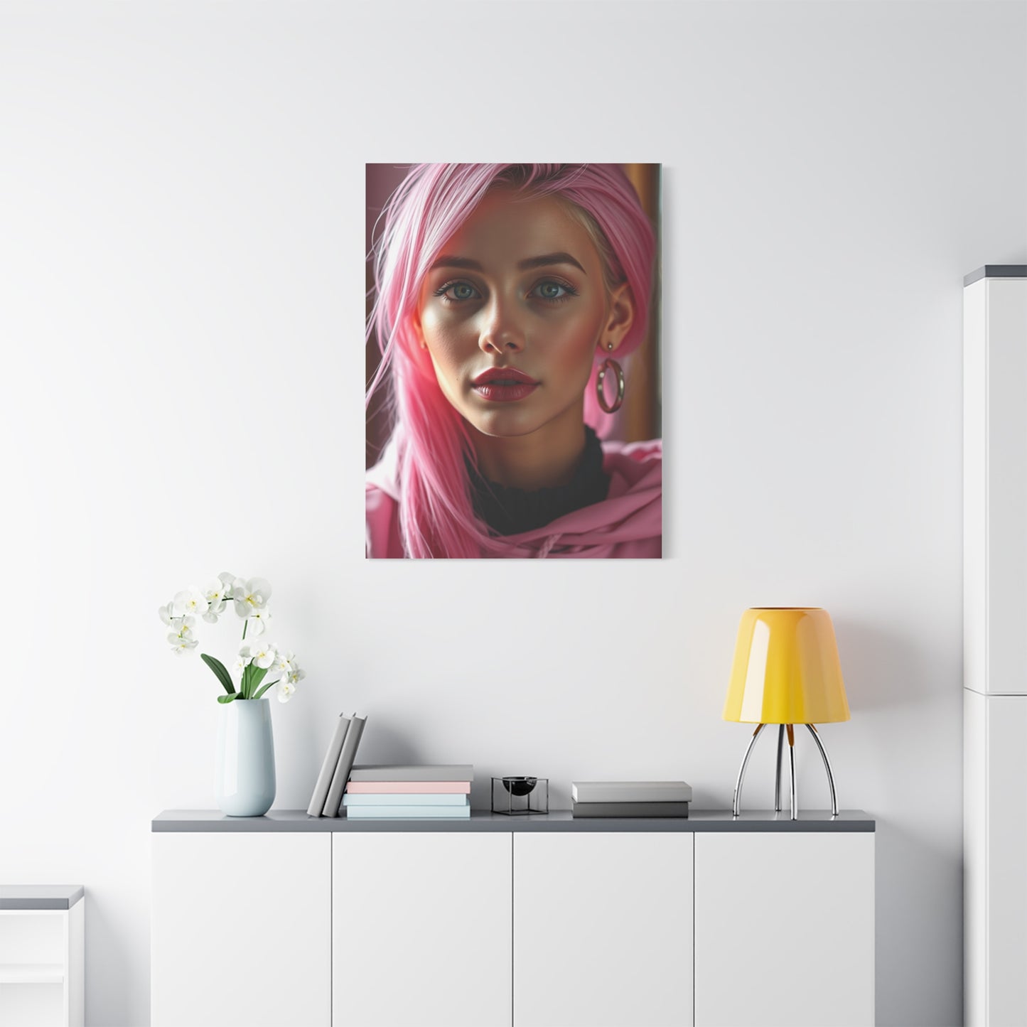 Magenta Harmony Wall Artwork Wall Art & Canvas Print
