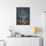 Joshua 1:9 Courage Night Path Scripture Wall Art & Canvas Print