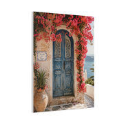 Bougainvillea Arch Mediterranean Door Tropical Wall Art & Canvas Print