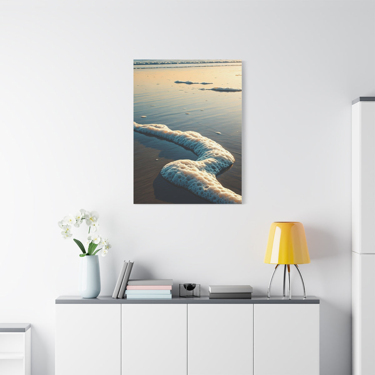 Sea Foam Shoreline Texture Wall Art & Canvas Prints