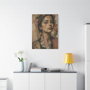 Mixed-Media Feminine Portrait Collage Wall Art & Canvas Print
