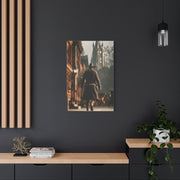 Gunslinger Walking the Frontier Street Wall Art & Canvas Print