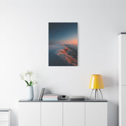 Frosted Coastal Green Minimal Golf Wall Art & Canvas Print