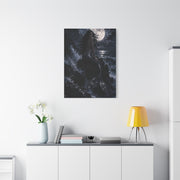 Midnight Moon Siren on the Rocks Wall Art & Canvas Print