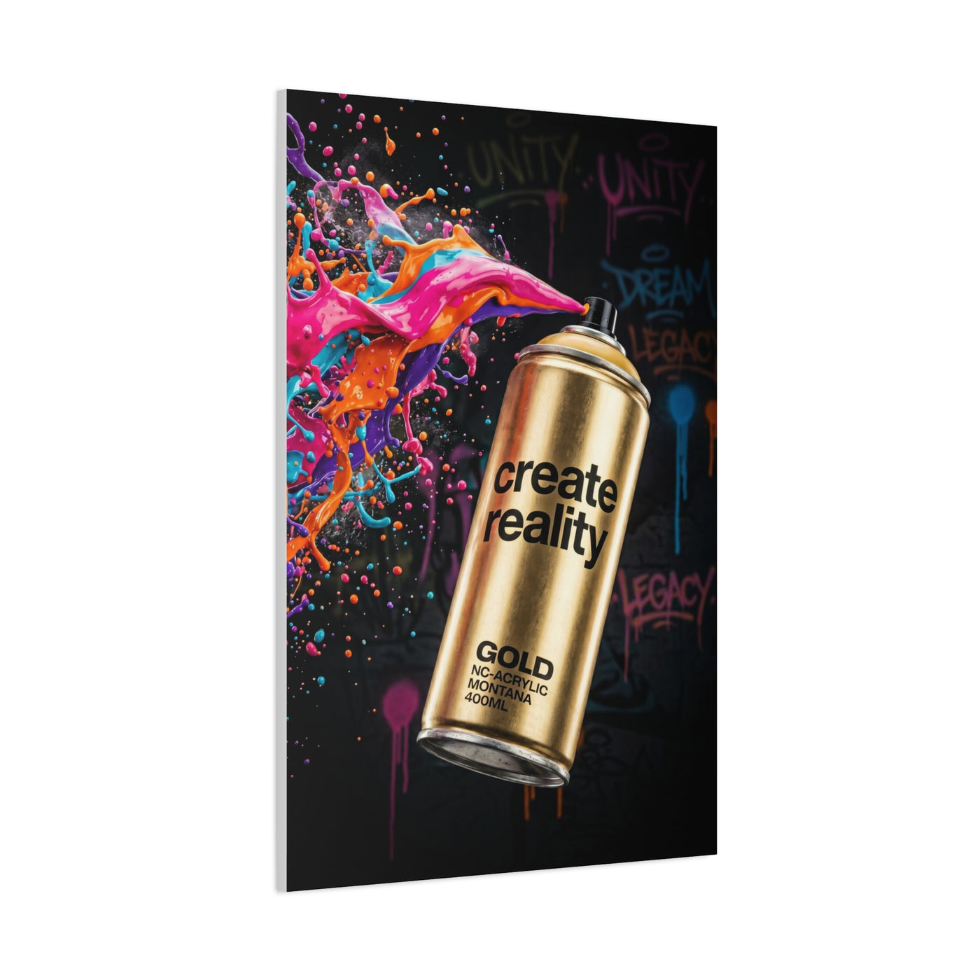 Create Reality Spray Explosion Street Wall Art & Canvas Print