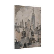Vintage Empire State Skyline Study Wall Art & Canvas Print