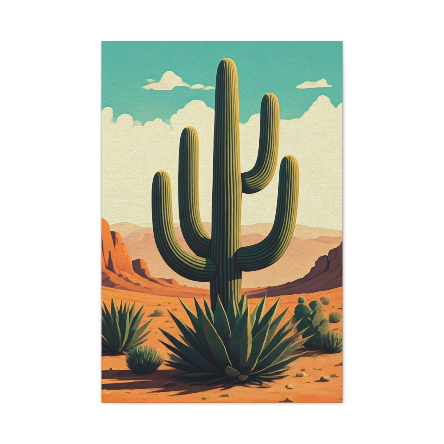 Southwest Saguaro Desert Landscape Wall Art & Canvas Prints