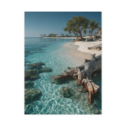 Tropical Driftwood Cove Wall Art & Canvas Print