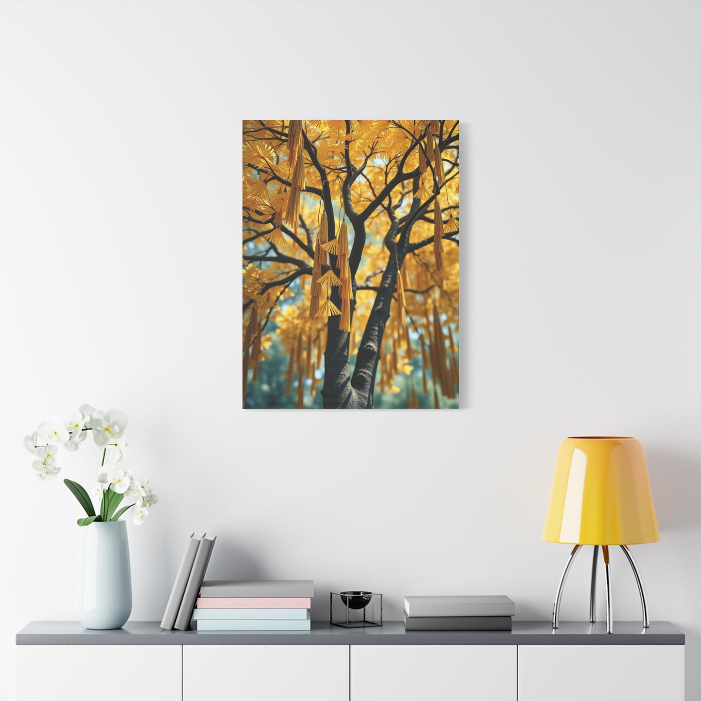 Supreme Canvas Ginkgo Tree Art Collection Wall Art & Canvas Print